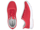 Paar alma sneaker schoenen rood met witte zool