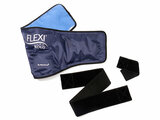 Buitenkant en binnenkant van FlexiKold gel cold pack nek en klittenbandsluiting