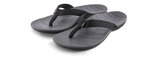 Sole dames slipper Balboa zwart / donker grijs schuin boven