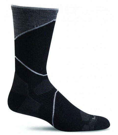 Sockwell Wandelsokken Ascend Crew Heren Zwart sockwell kopen in de aanbieding