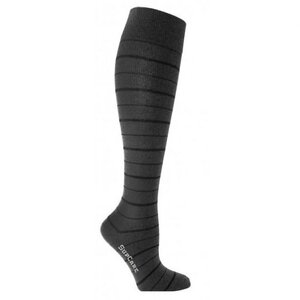 Supcare compressiekousen zwart met strepen