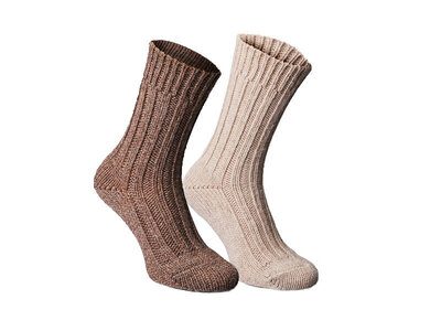 Set Fellhof alpaca sokken dik - bruin