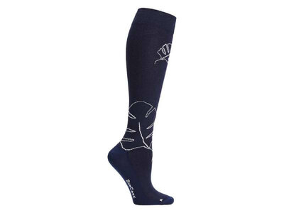 Supcare compressiekousen monstera navy blue