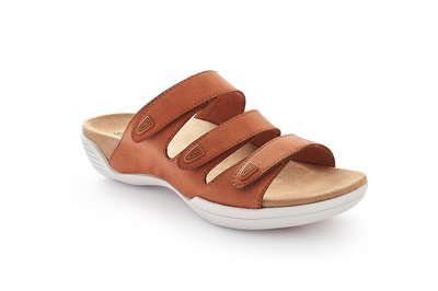 Suecos Sandalen Assi Cognac